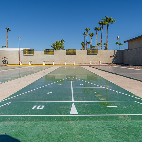 Shuffleboard courts