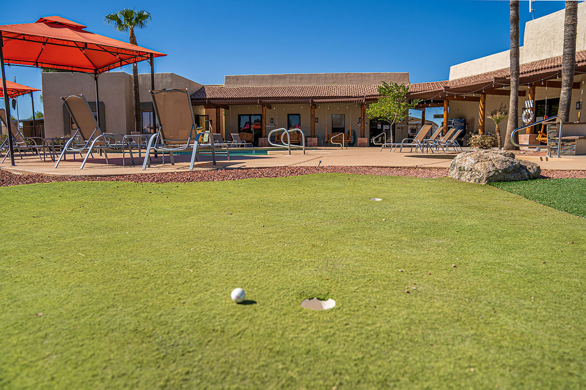 Shiprock RV Resort putting green area