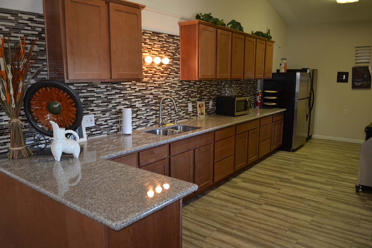 El Dorado Mobile Estates & RV Park clubhouse kitchen with full amenities
