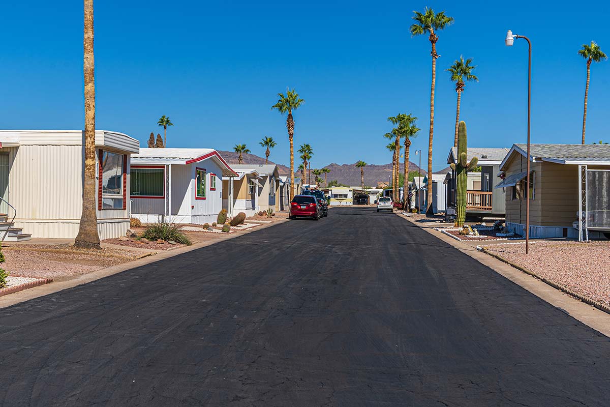 Arizona mountain views from El Dorado Mobile Estates & RV Park