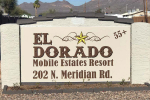 Park entrance sign