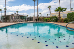 Seasonally heated pool