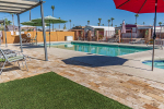 Seasonally heated pool