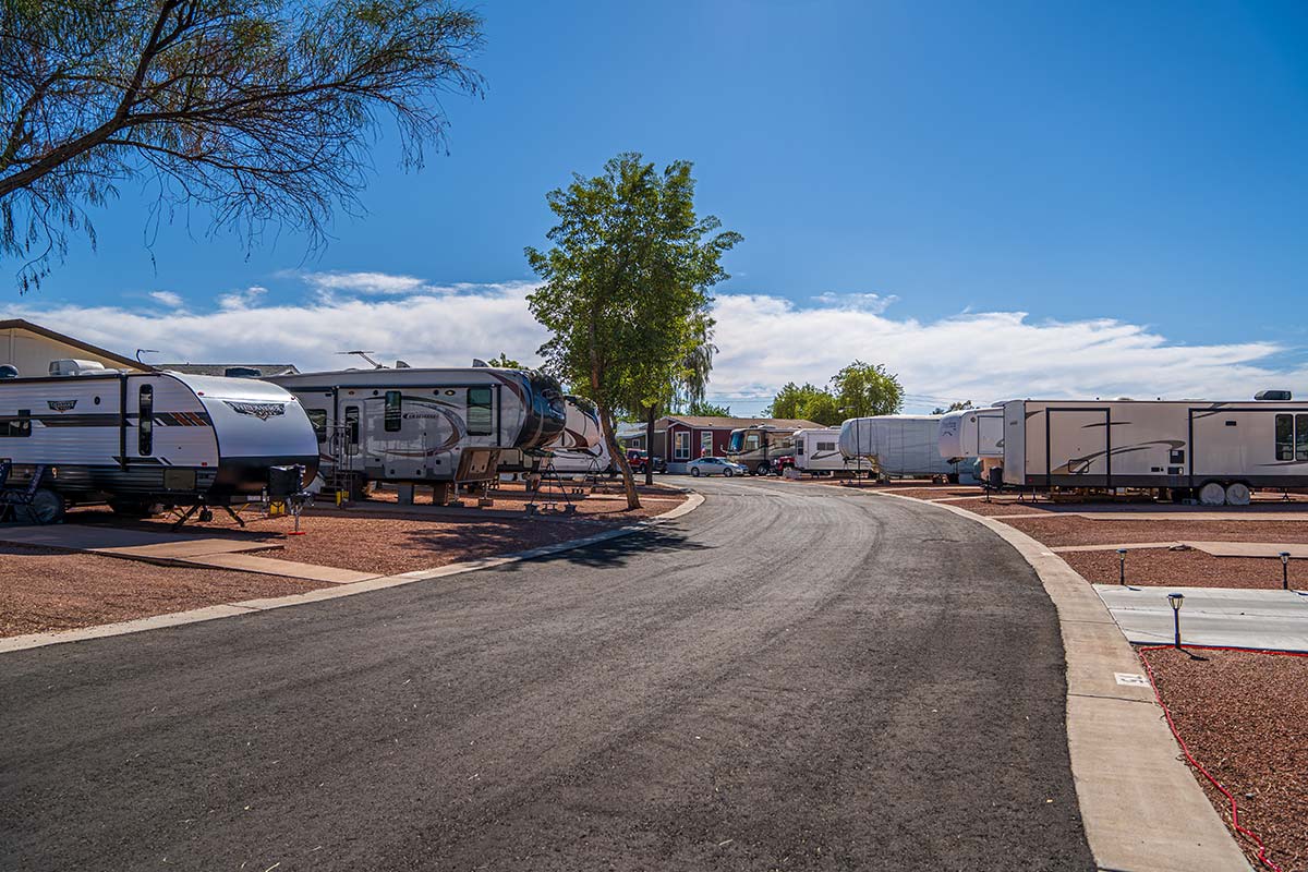 Paved roads throughout Shiprock RV Resort